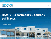 Tablet Screenshot of naxos-apartments.de